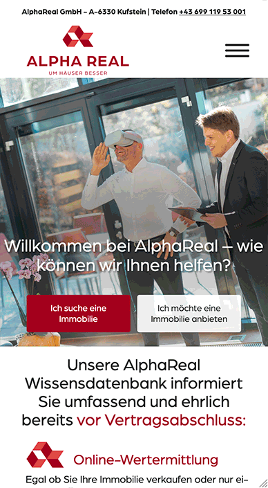 Redesign: AlphaReal GmbH Kufstein